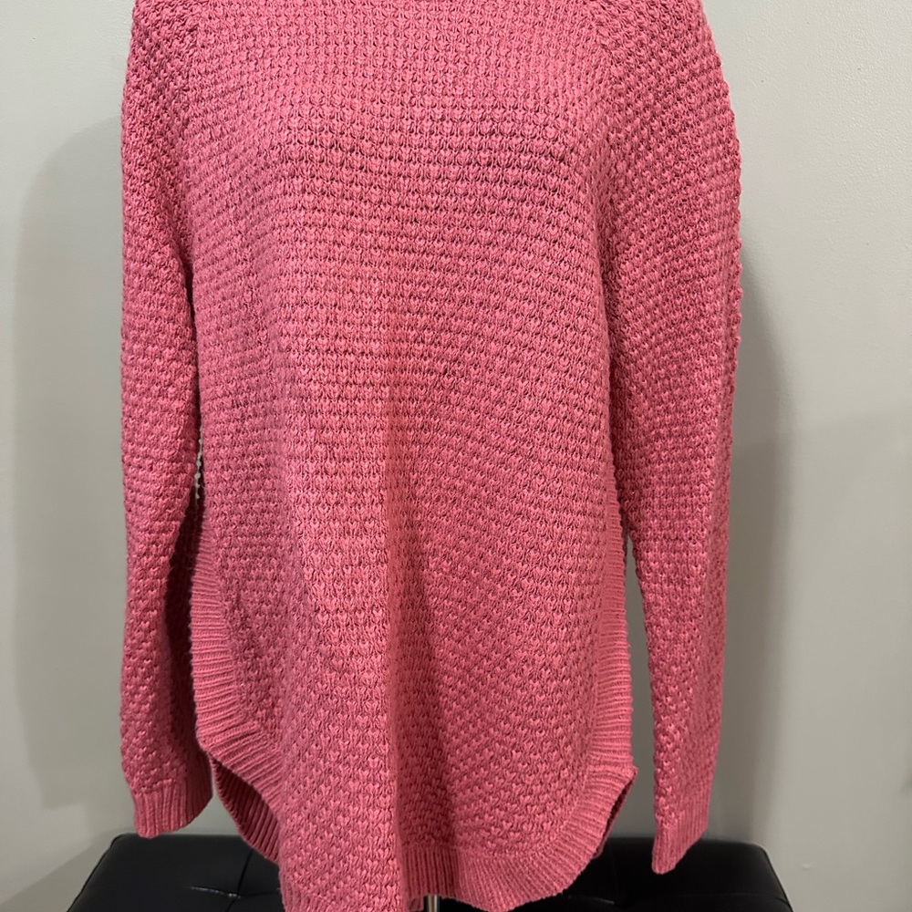 St. John's Bay Pink Sweater with Textured Knit